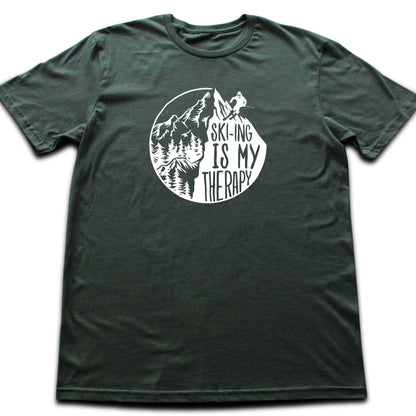 Skiing Is My Therapy T-shirt