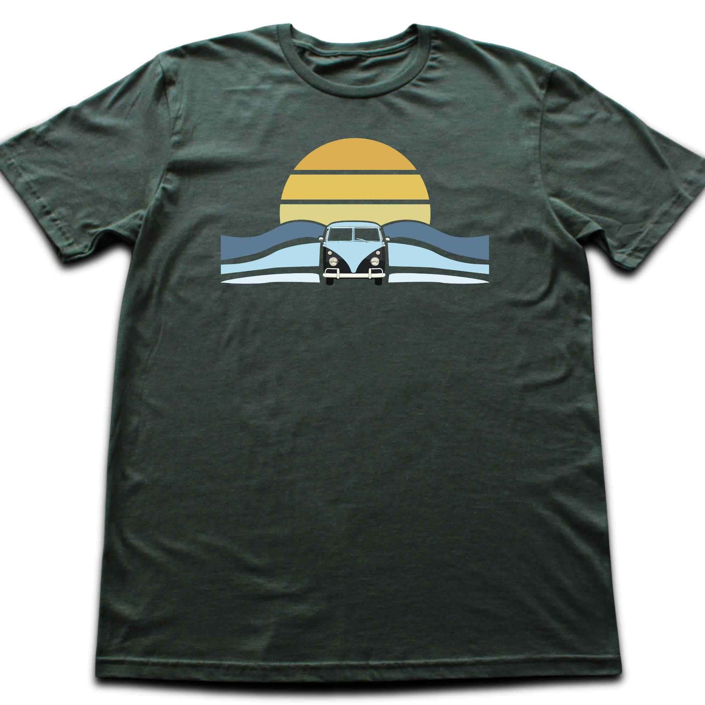 Van, Sun and Waves T-shirt