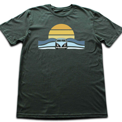 Van, Sun and Waves T-shirt
