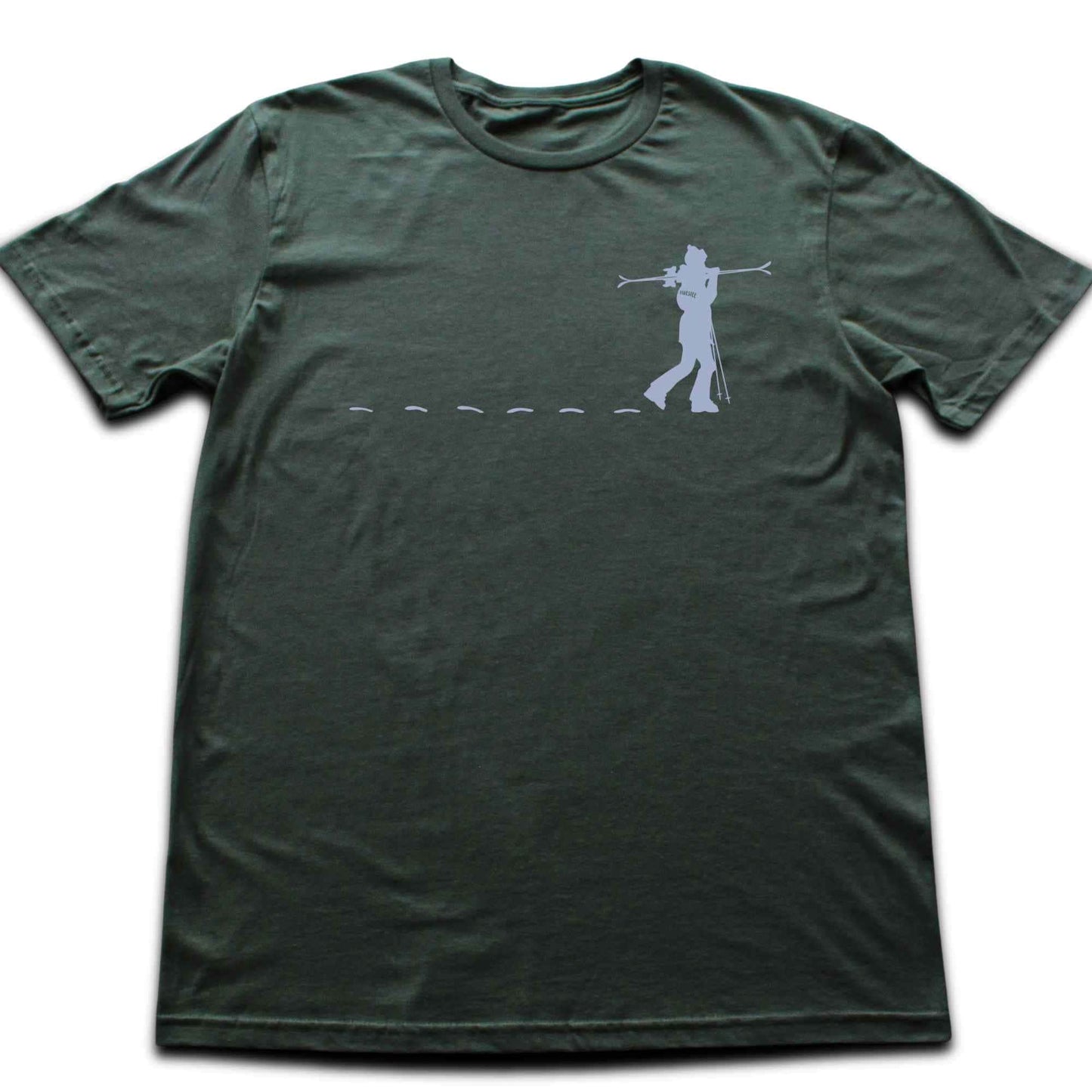 Skier Girl Path T-shirt