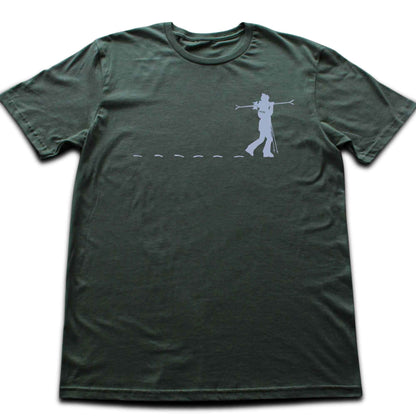 Skier Girl Path T-shirt