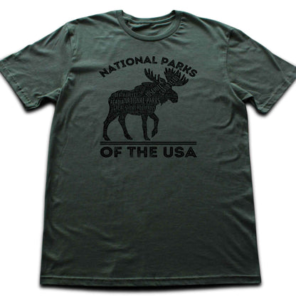 USA  Moose National Park T-shirt