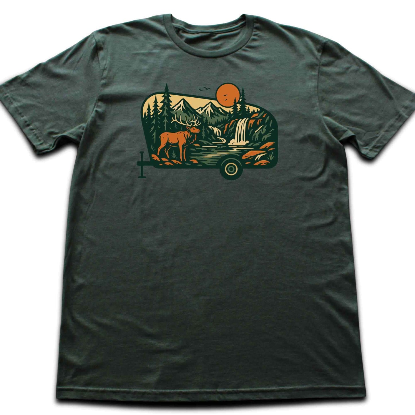 Caravan Deer Landscape T-shirt