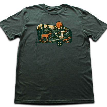 Caravan Deer Landscape T-shirt