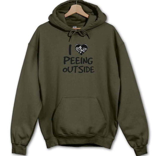 Peeing Outside Hoodie
