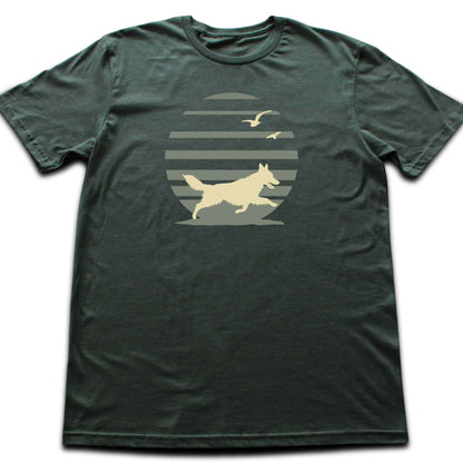 Sheperd At The Beach T-shirt