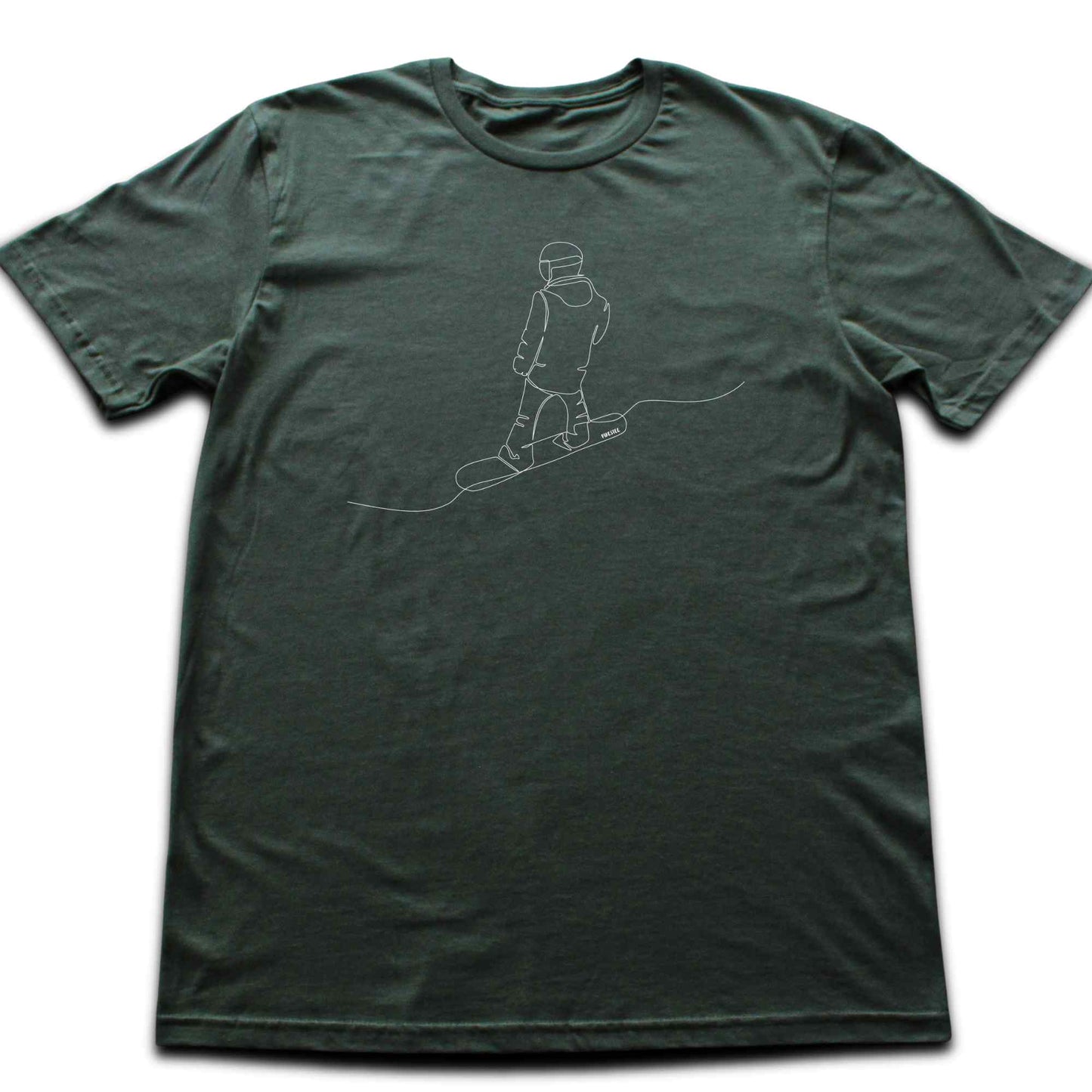 Snowboard Back Line Art T-shirt