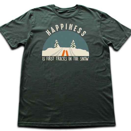 Happiness Is Snow Tracks T-shirt