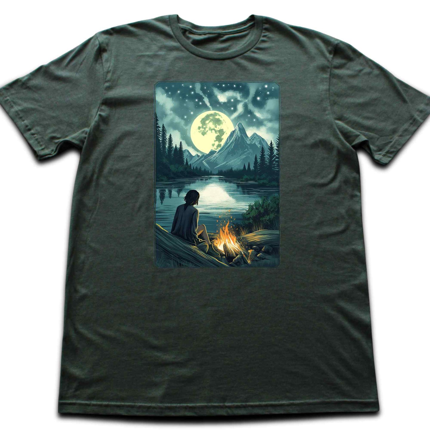 Night landscape Fire Place T-shirt