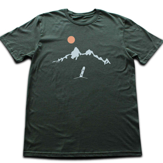 Snowboard Mountain Landscape T-shirt