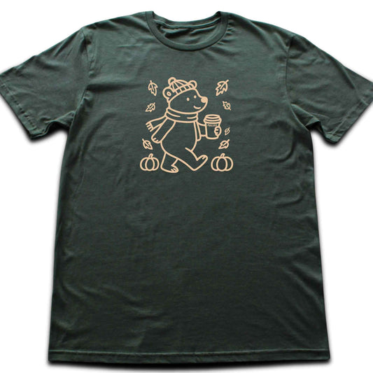 Autumn Coffee Bear T-shirt
