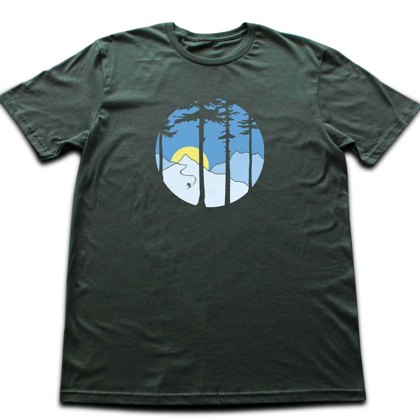 Skier In Mountains T-shirt