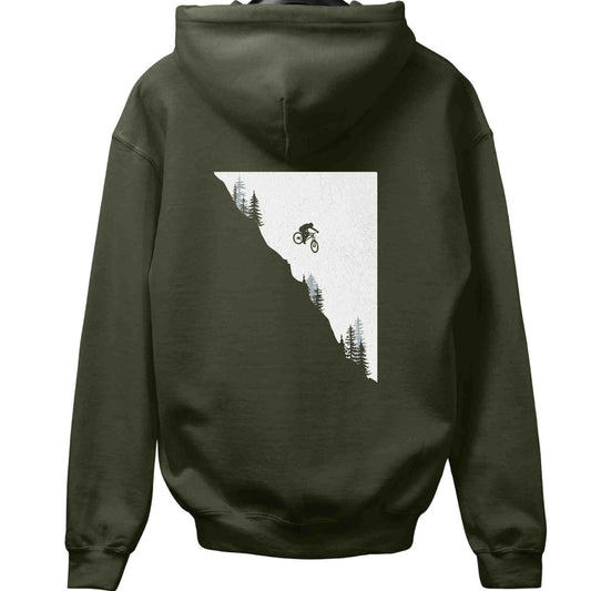 Mountain Bike Jump Back-Print Hoodie