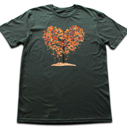Autumn Tree Heart T-shirt