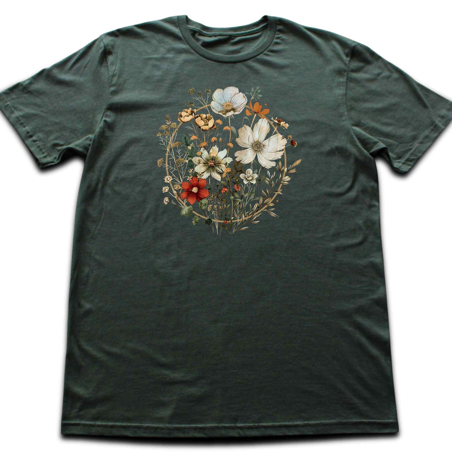 Gold Flowers T-shirt