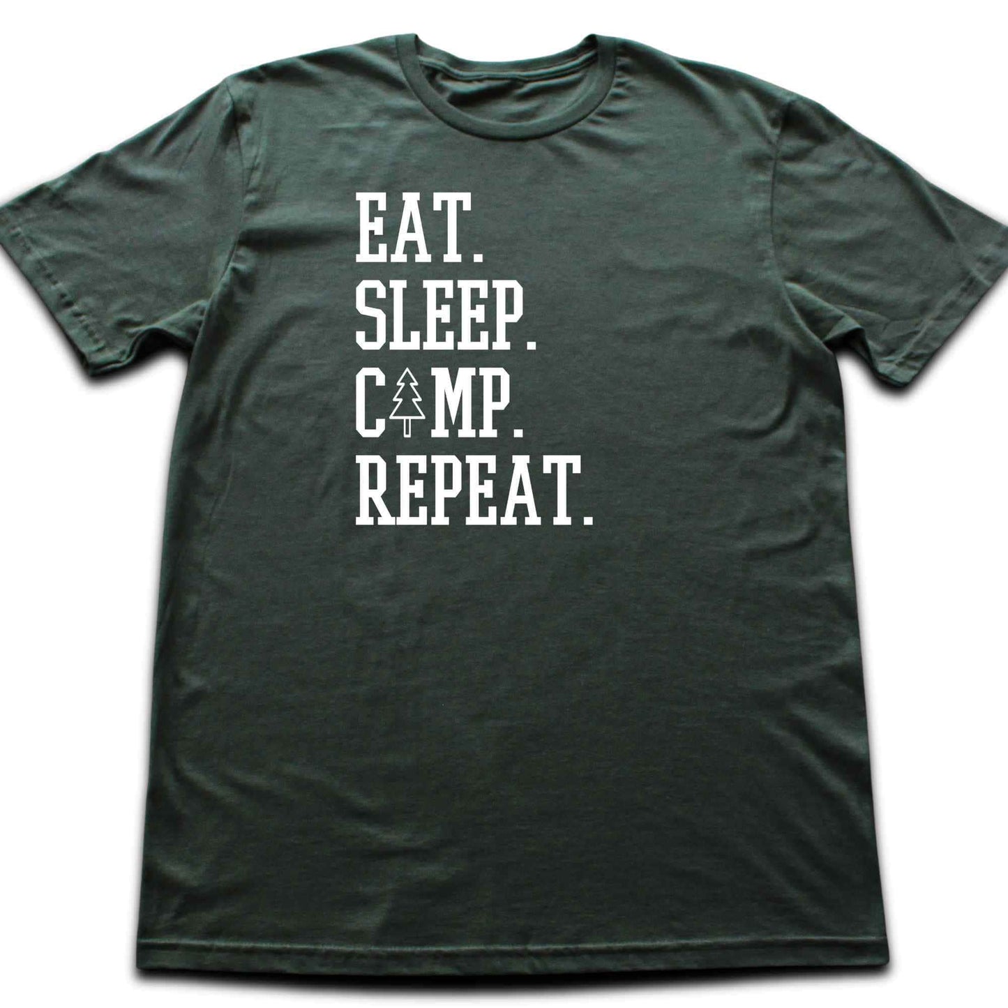 Eat. Sleep. Camp. Repeat T-shirt