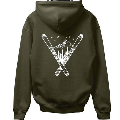 Ski Cross Back-Print Hoodie