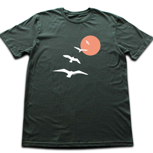 Birds Path Sun T-shirt