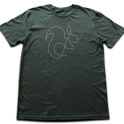 Squirrel Line Art T-shirt