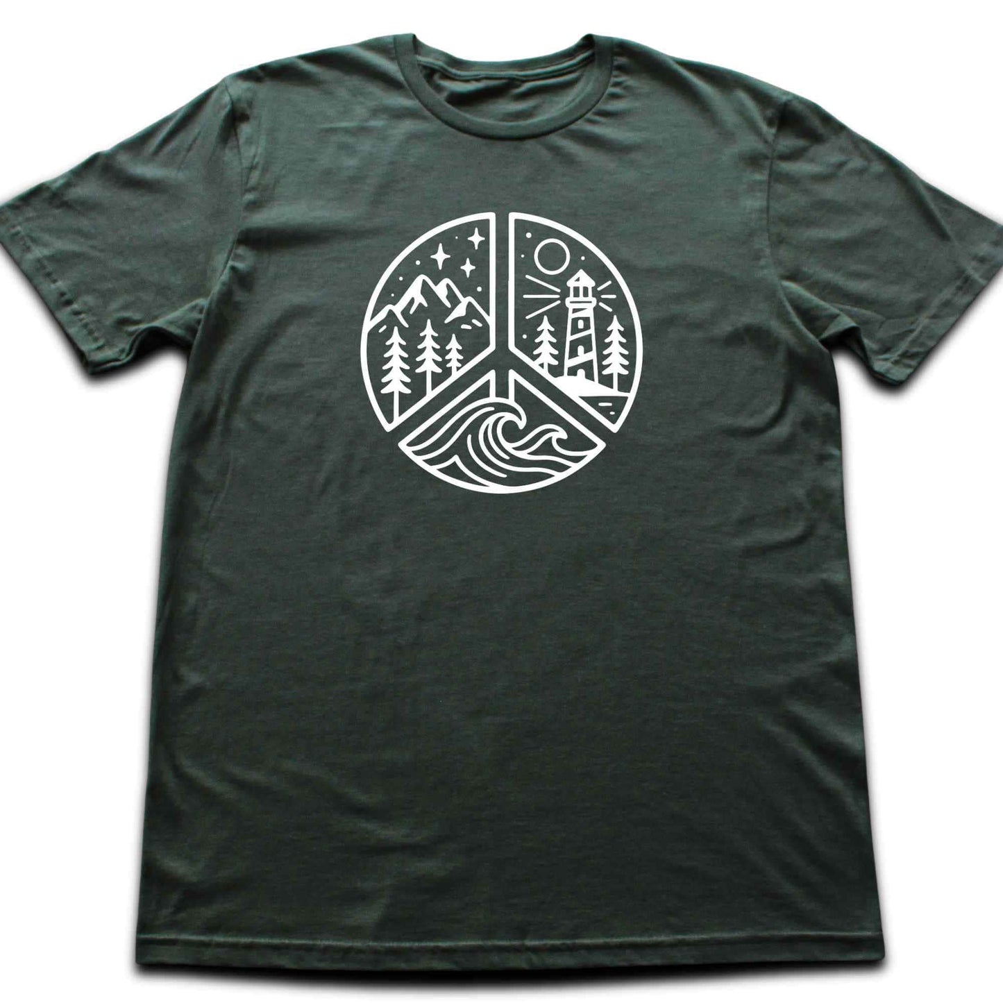 Peace Sign Lighthouse T-shirt