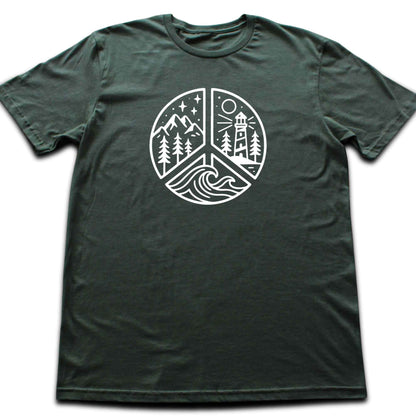Peace Sign Lighthouse T-shirt
