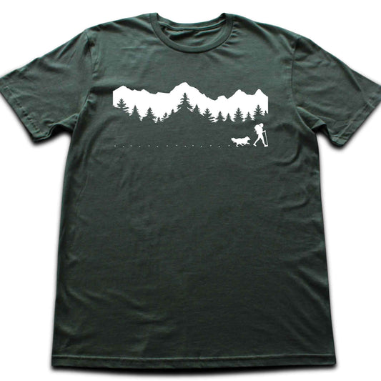 Hike With Dog Panorama T-shirt