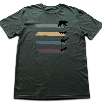 Wild Animals Paths T-shirt