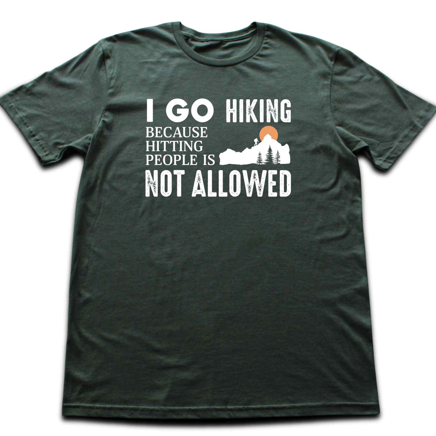 Hitting People Hiking T-shirt