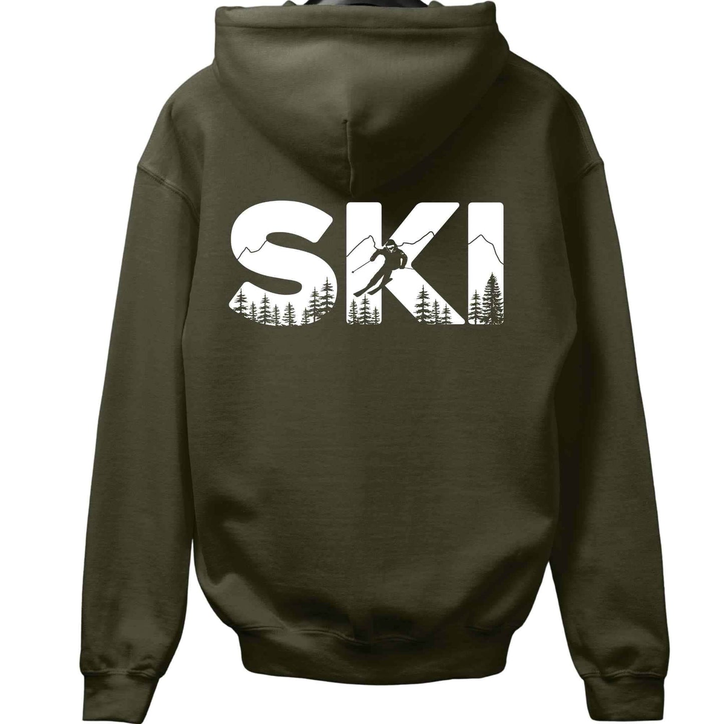 Ski Typo Back-Print Hoodie