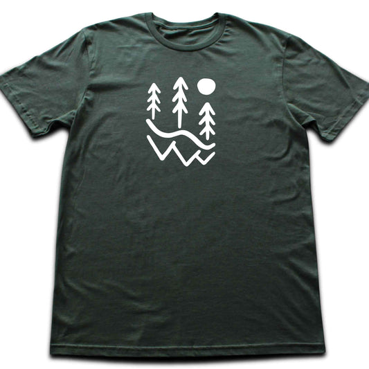 Trees And Mountains T-shirt
