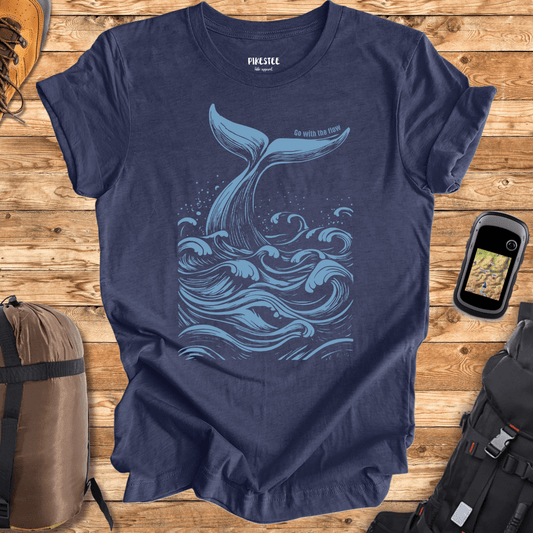 Whale, Go With The Flow T-shirt