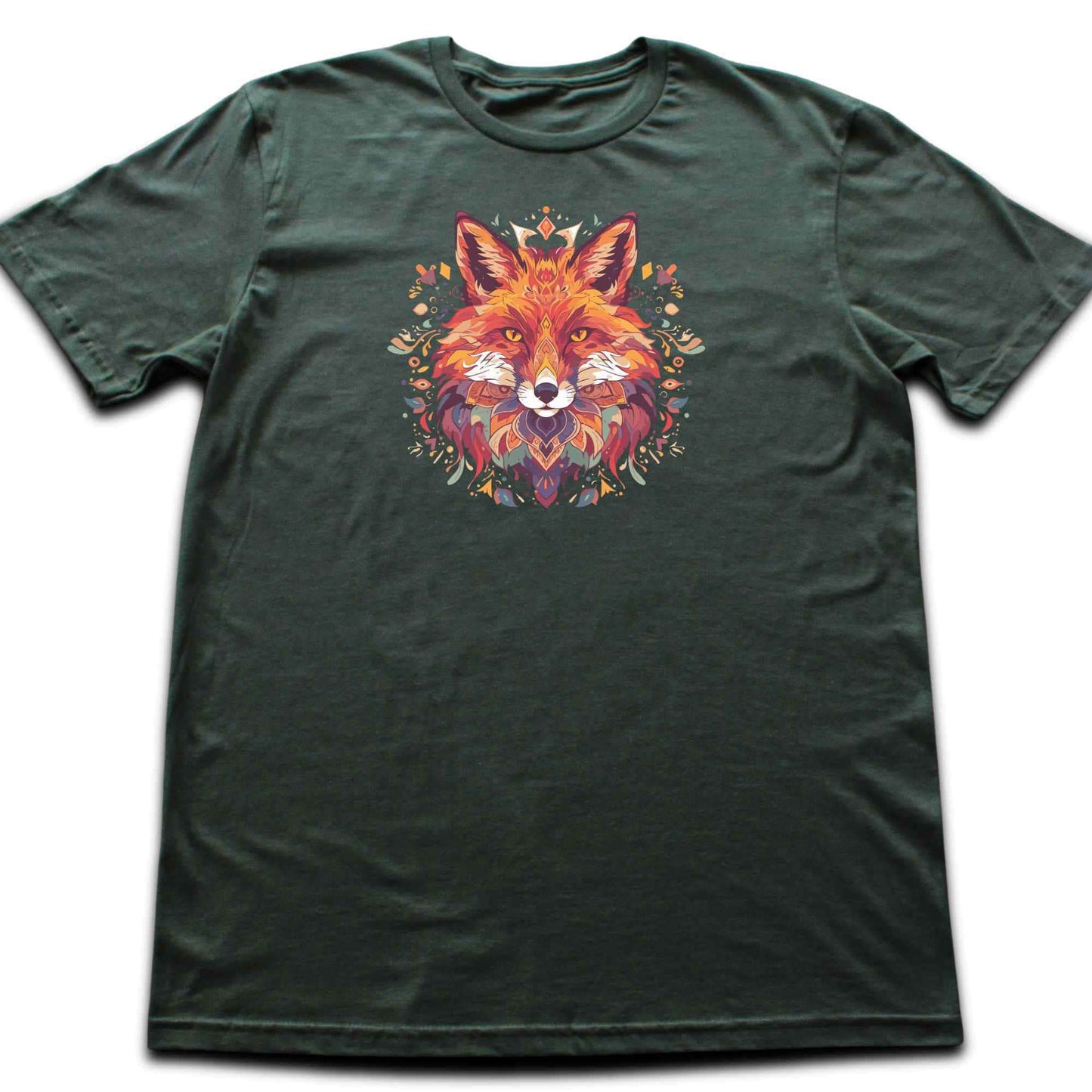 Colorfull fox Mandala Graphic T-shirt
