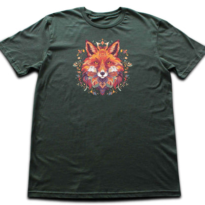 Colorfull fox Mandala Graphic T-shirt