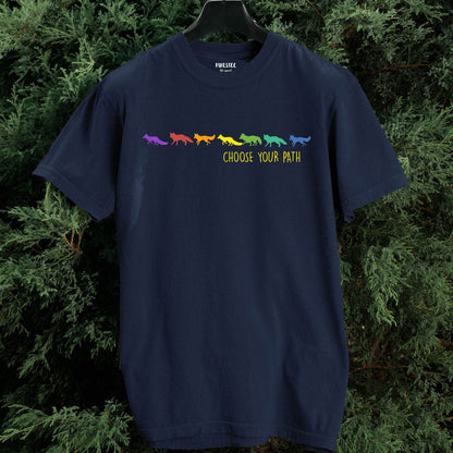 Choose Your Path Foxes T-shirt