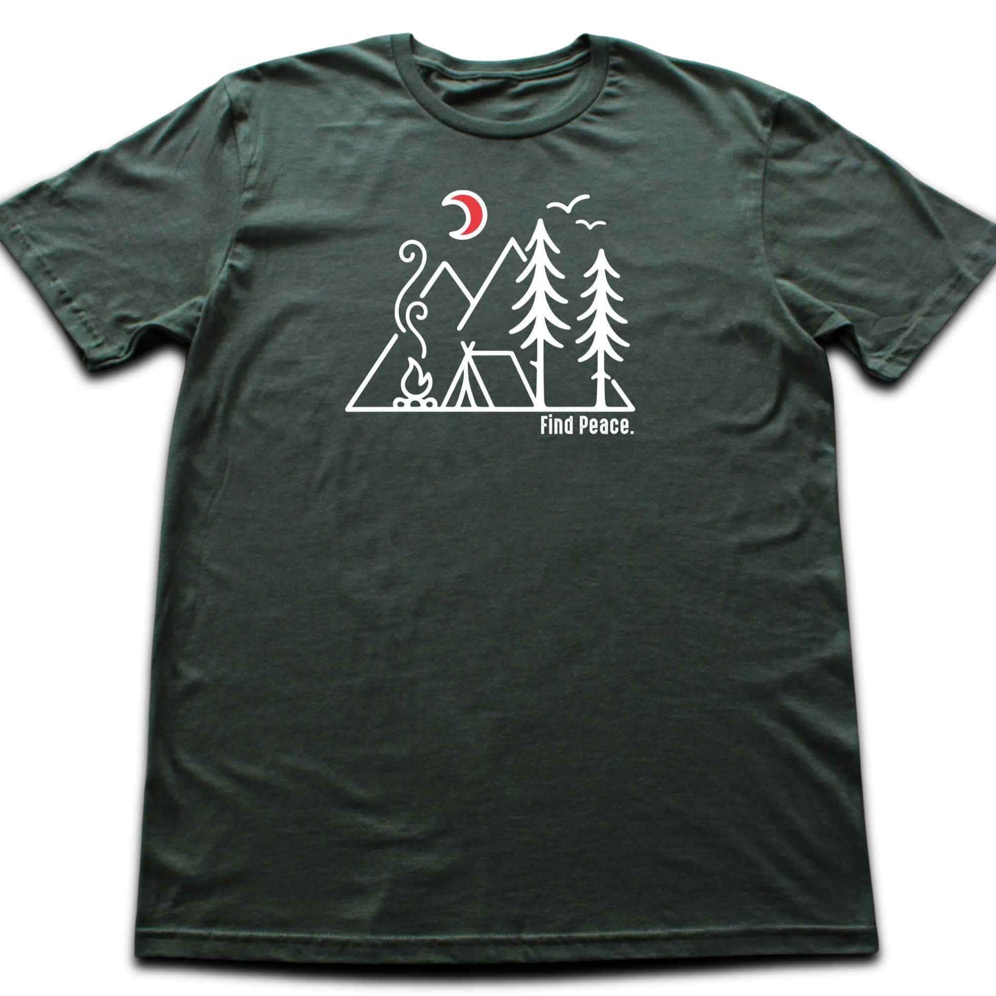 Find Peace Minimalist Camp T-shirt