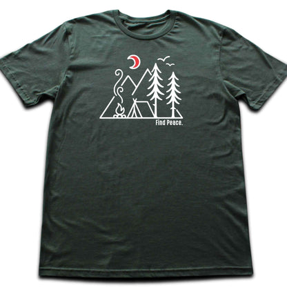 Find Peace Minimalist Camp T-shirt