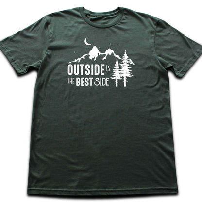 Outside Is The Best Side  T-shirt