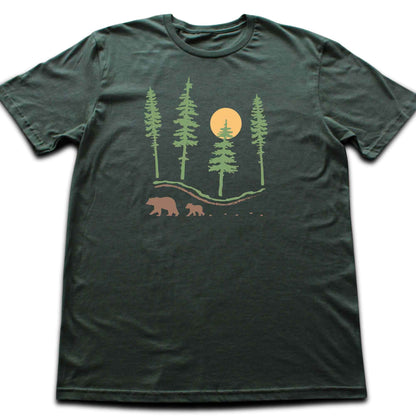Bear Family Path T-shirt