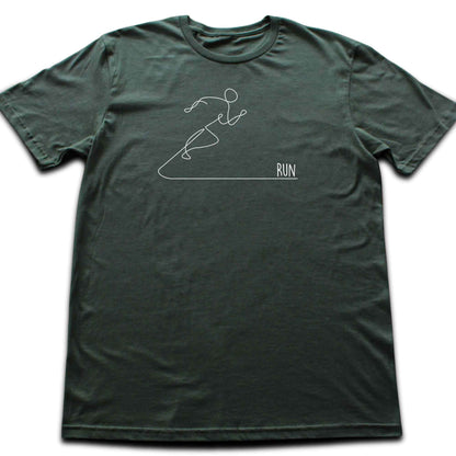 Run Line Art T-shirt