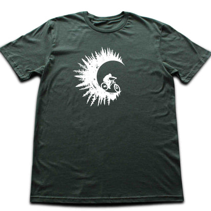 Mountain Bike Round Trees T-shirt