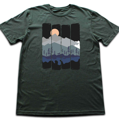 Night Landscape Fox T-shirt