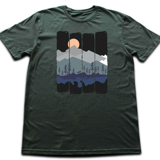 Night Landscape Fox T-shirt