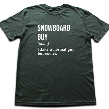 Snowboard Guy Definition T-shirt