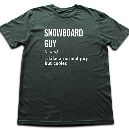 Snowboard Guy Definition T-shirt