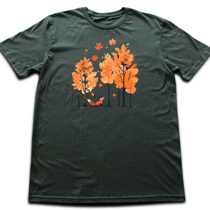 Fall Fox graphic T-shirt