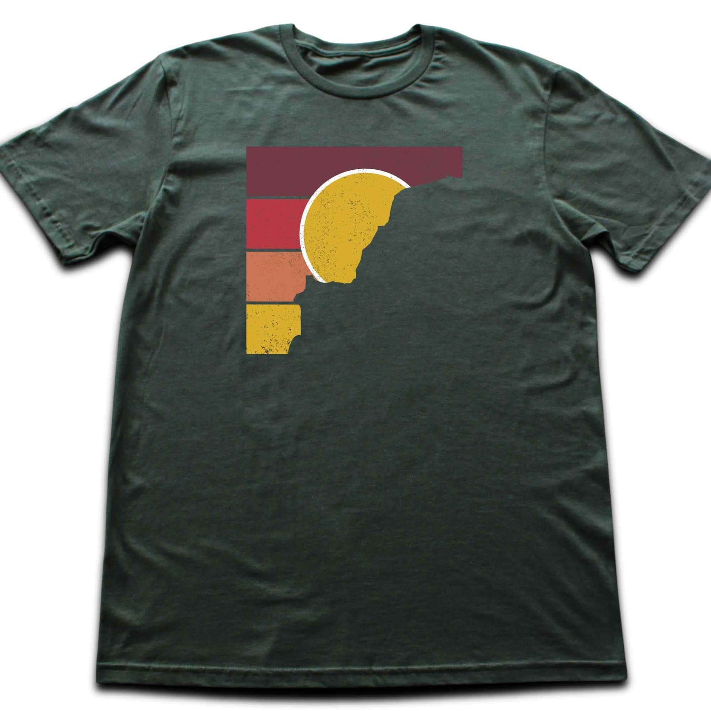 Squared Mountain Sunset T-shirt