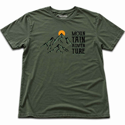 Mountain Adventure T-shirt - Military Green