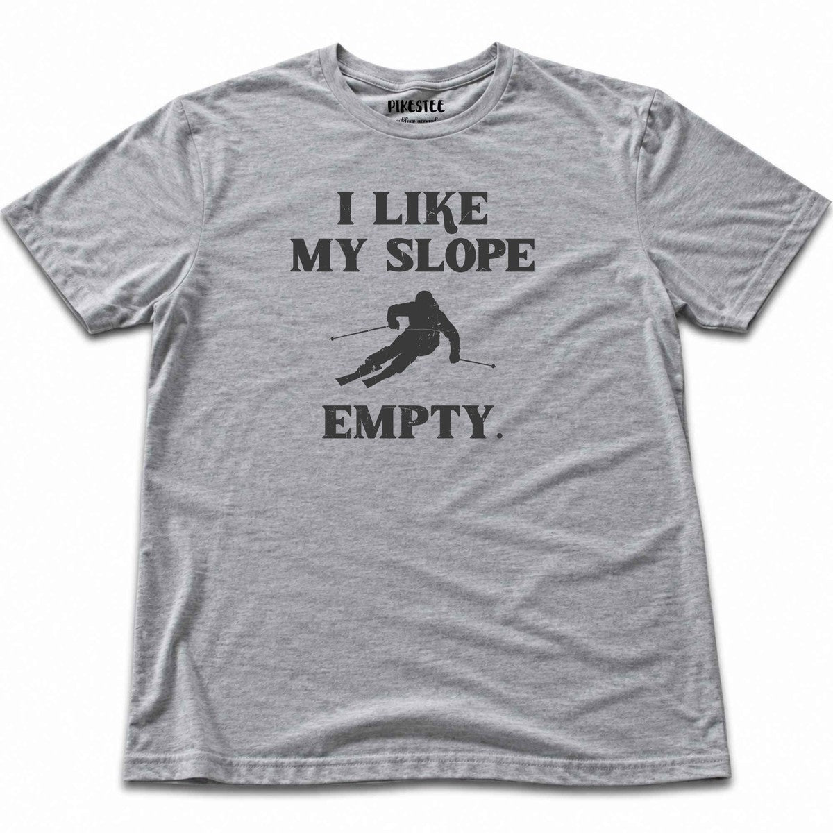 I Like Slope Empty T-shirt - Sport Grey