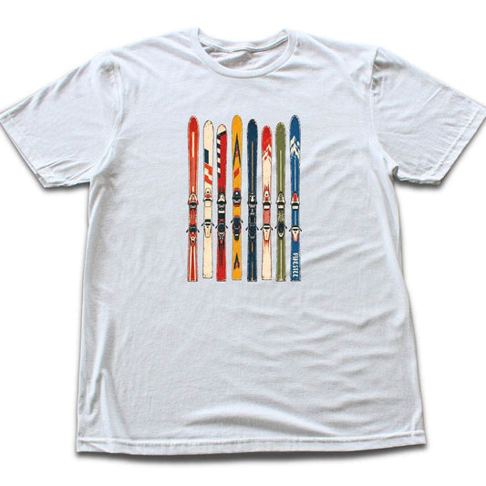 Vintage Ski Rack T-shirt - White