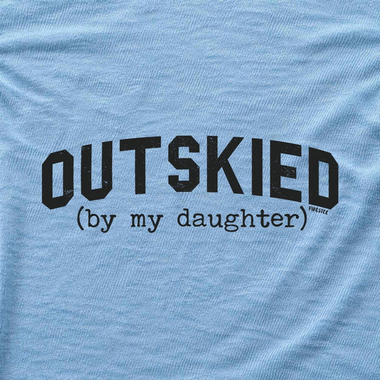 Outskied By Daughter T-shirt - Light Blue - hero
